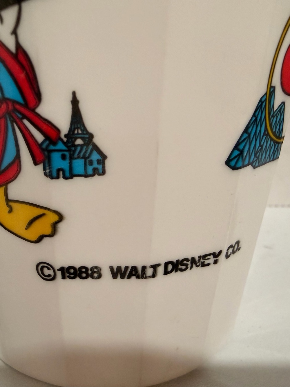 1988 Disney Epcot Coca Cola Cup Mickey Minnie Figment Goofy Souvenir Tumbler - Picture 4 of 4